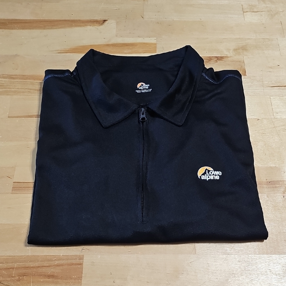 3 for $20 🏔️ Lowe Alpine 1/4-Zip Technical Polo Shirt - Black - XXL